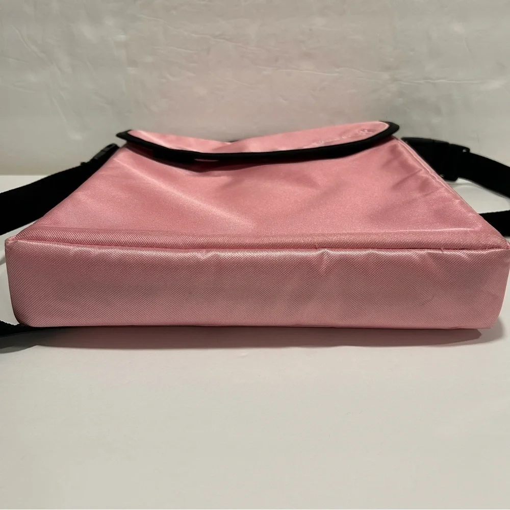 eBags Laptop Messenger Bag, Dual Pockets, Pink Breast Cancer, Adjustable Strap